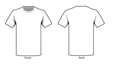 Blank Tshirt Template Front Back Side In High Resolution Art Ideas