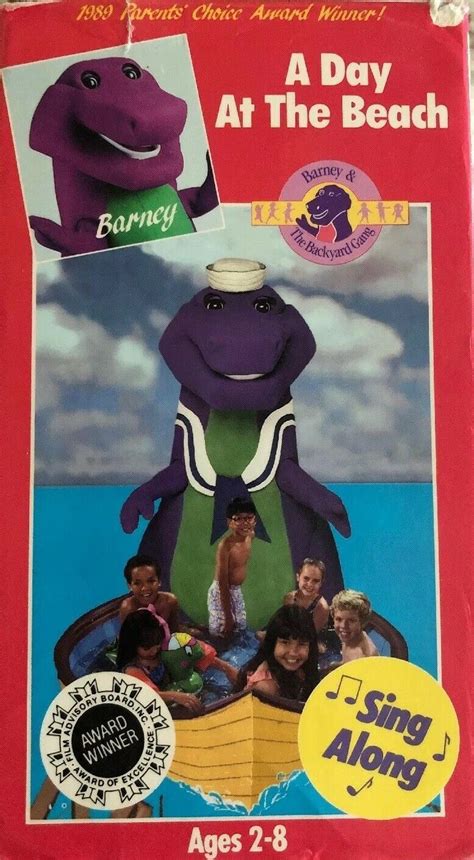 Barney Sing Along A Day At The Beach Vhs Vintage The Lyons Group My