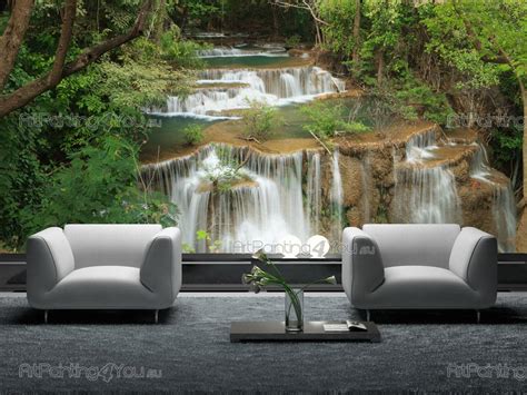 Wall Murals Waterfalls Canvas Prints And Posters Waterfall