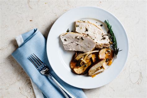 Roasted Sage And Rosemary Turkey With Sweet Potatoes And Apples Jamie