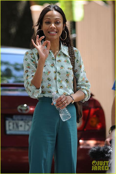 Zoe Saldana Big Apple Blood Ties Photo Zoe Saldana Pictures Just Jared