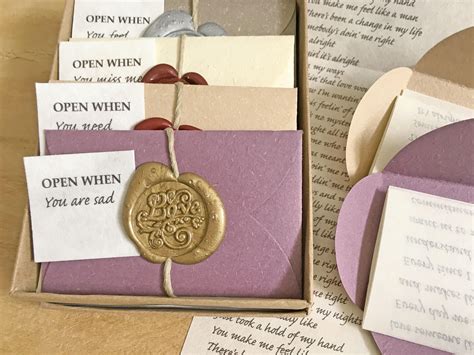 Browse our unique and wonderful range of personalized presents, gifts to suit all. Personalized OPEN WHEN letters, Long distance relationship ...