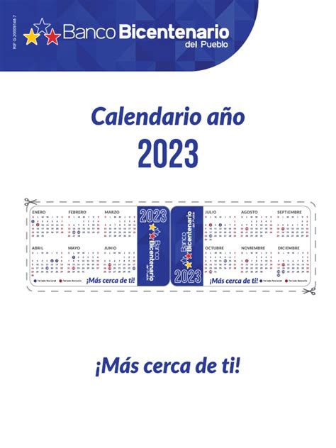 Calendario Bolsillo 2023 Pdf