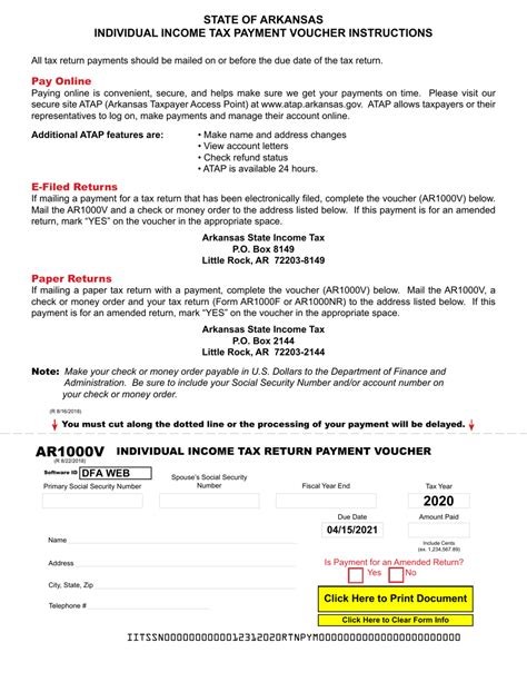 Form Ar1000v 2020 Fill Out Sign Online And Download Fillable Pdf