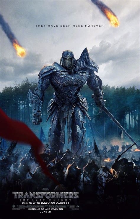 Transformers The Last Knight Movie Poster X Megatron Optimus Prime V EBay