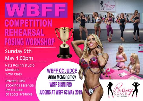 WBFF Posing Workshop Bikini Fitness Figure Divas Melbourne