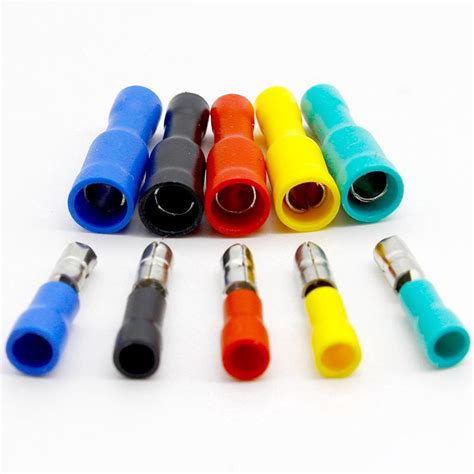 50pcs 25pcs Male 25pcs Female Insulated Connector Crimp Bullet