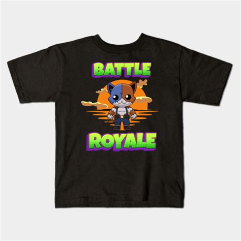 Cute Funny Meowscles Fortnite Battle Royale Kids T Shirt Teepublic