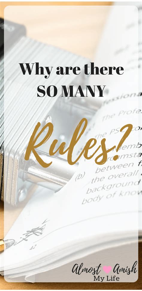 Why are there so many Rules | Amish, Life, Amish recipes