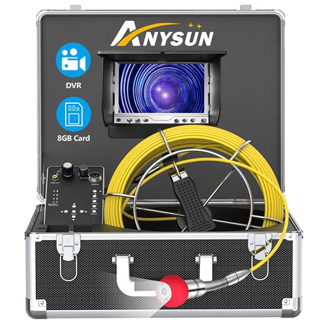 Buy Anysun Sewer Camera Ft Plumbing Drain Camera With Dvr M Cable
