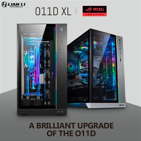 Lian Li O11 Dynamic Xl Rog Certified E Atx Full Tower Tg Aluminium