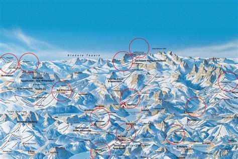 Winterkarte Skigebiete Im Salzkammergut