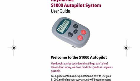 raymarine autohelm 1000 user manual