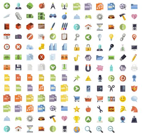 50 Gorgeous And Absolutely Free Flat Icon Sets