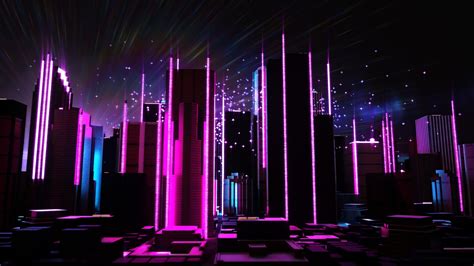 High Resolution Futuristic City Hd 1080p Background Neon City