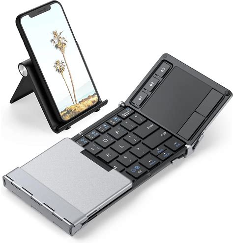 Folding Keyboard, iClever BK08 Bluetooth Keyboard with Sensitive