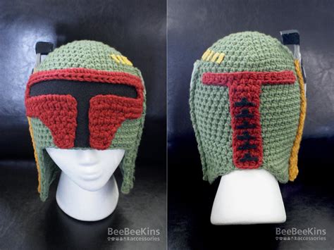 Star Wars Boba Fett Helmet Crochet Hat Gadgetsin