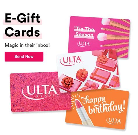 While that may not seem like a big deal at first, think of the savings you can take advantage of by buying a gift card at a discounted price for the store you're currently shopping in. Send an Ulta Beauty e-gift card via email. | Ulta gift card, Gift card, Sell gift cards