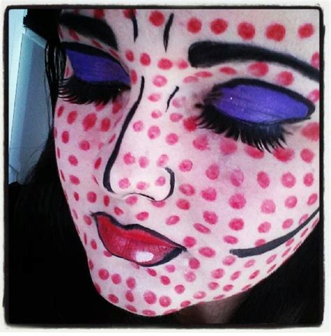 love this pop art inspired make up by nikki dallas gothic makeup nikki dallas pop art