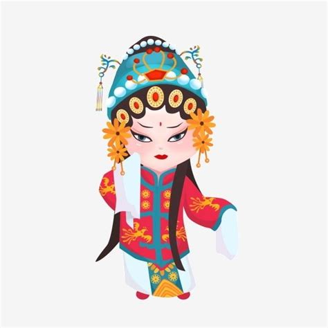 Peking Opera Characters Png Image Commercial Hd Hand Painted Cartoon
