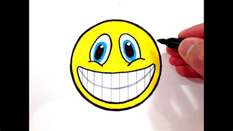 How To Draw A Smiley Face With Teeth Youtube
