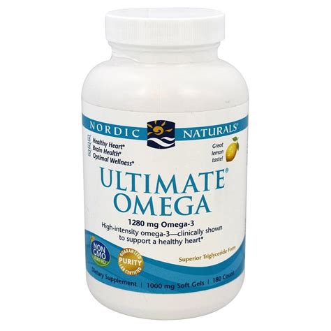 All fish oils used in nordic naturals products surpass the strictest international standards for purity and freshness. Nordic Naturals Ultimate Omega Fish Oil 1280 mg., Lemon ...
