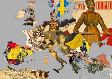 Map Of Europe During World War I Respective Propaganda Posters Vivid Maps