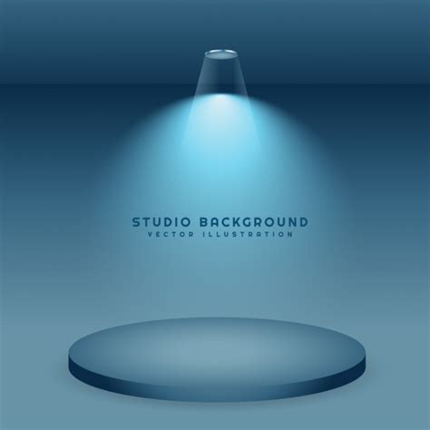 Free Vector Blue Studio Background