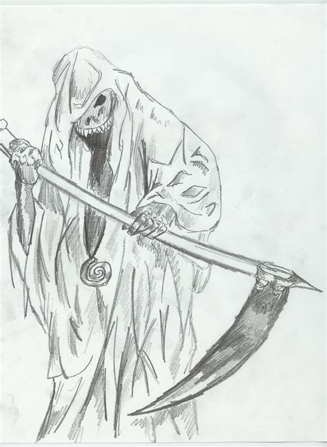 Grim Reaper Sketch By Nostradamus217 On Deviantart