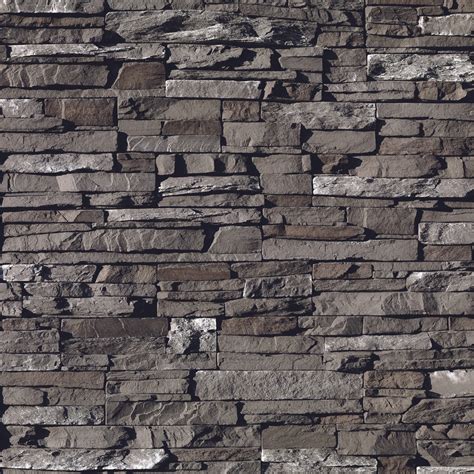 Eldorado Stacked Stone Panels Dark Rundle Acr Stone Group