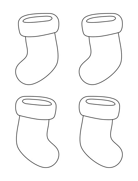 15 Best Free Printable Christmas Stocking Template Pdf For Free At