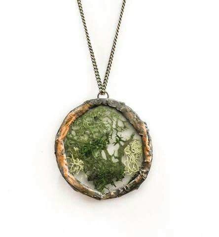 Lichen Terrarium Necklace At Faeriemag Com Collections Jewelry