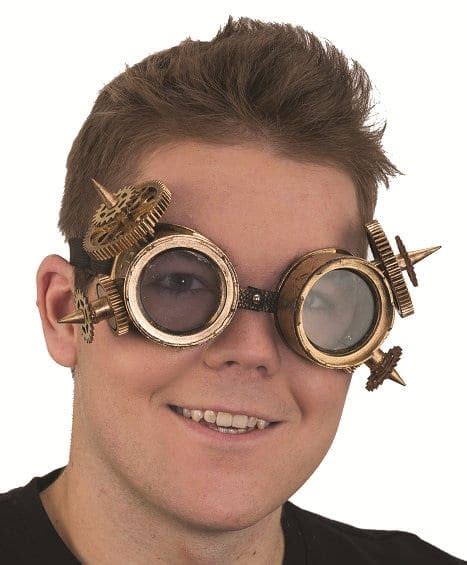 what are steampunk glasses steampunk glasses gold and brown with side shades the art of images