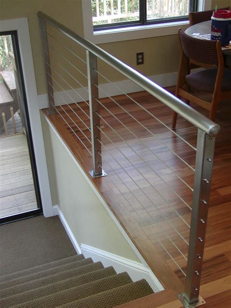 Decks With Wire Cable Railings Railing Is A Deco Steel Guardrail