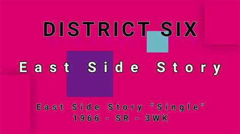 District Six East Side Story Vinyl Youtube