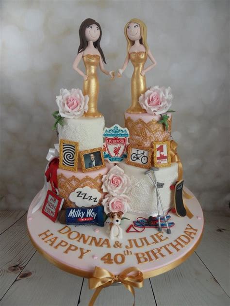 Twin Sisters Special Memories Birthday Cake Decorated Cakesdecor