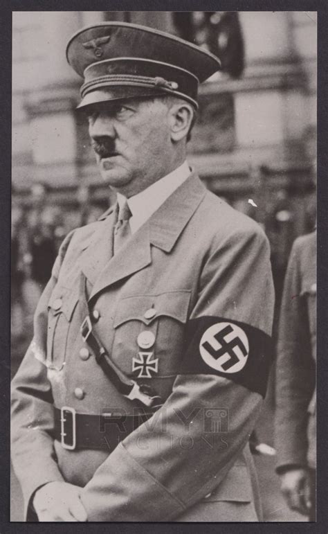 Lot Adolf Hitler Portrait Of Evil In Full Military Uniform And Swastika