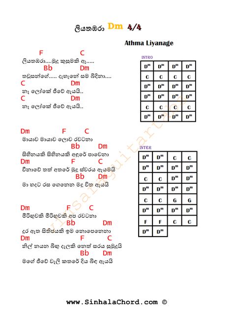 Sinhala Songs Chords Gambaran