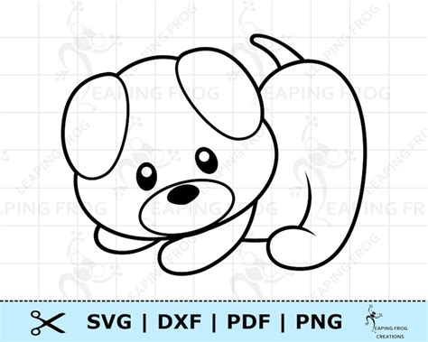 Cute Puppy Dog Svg Png Dxf Eps Puppy Digital Download Cricut Etsy