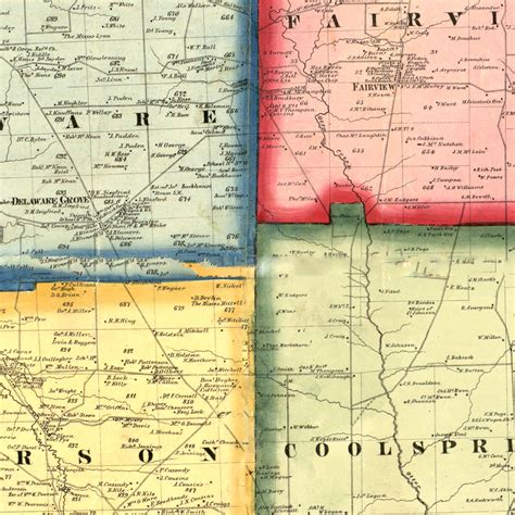 Vintage Map Of Mercer County Pennsylvania 1860 By Teds Vintage Art