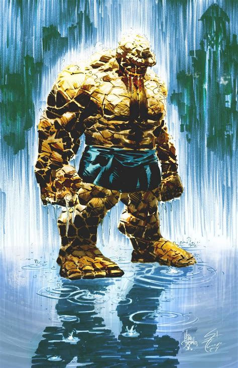 The Thing By Mike Deodato Jr Colours By Lunyo Marvel Comics Art