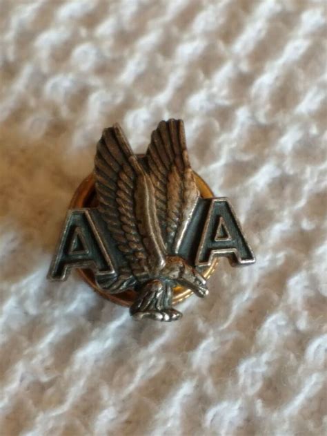 American Airlines Pin Airline Sterling Silver Service Badge Sterling
