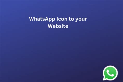 How To Add Whatsapp Icon In Html Website Prodesignerhub Expert In