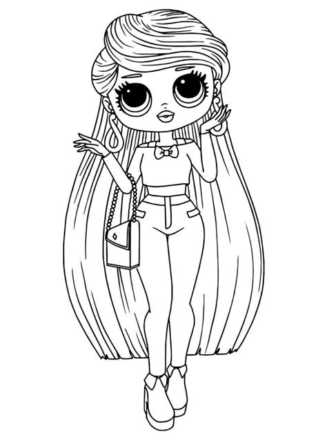 Lol Omg Girl Coloring Page Coloring Pages
