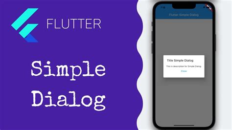 Flutter Simple Dialog YouTube