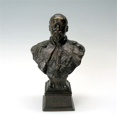 Bronze Bust Of King Edward Vii By Sydney March Elkington From