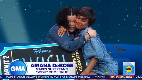good morning america on twitter watch ariana debose surprise superfan jazz with an invitation