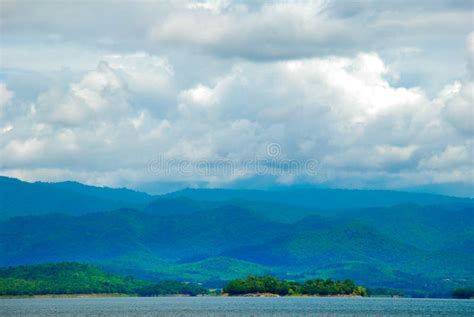 The Mountains And Sea Scenery With Blue Sky Thailand Stock Photo