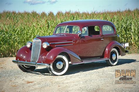 1936 Chevrolet Sedan 2 Door Classic Old Retro Vintage Blue