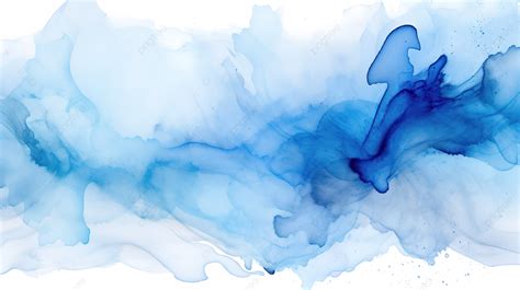 Minimalistic Blue Watercolor Stain Abstract And Creative Texture